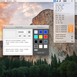 Color Picker 2.3 Mac 屏幕取色软件