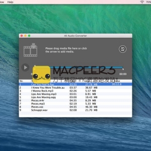 All Audio Converter 2.2.0 for mac 转换媒体文件应用程序
