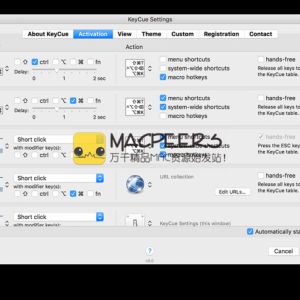 KeyCue for Mac 8.0.1 显示所有菜单快捷命令 快捷键