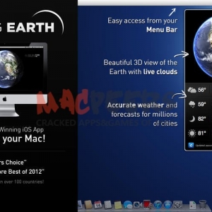 Living Earth – Desktop Weather &amp; World Clock for mac v1.24 实时地球3D ...