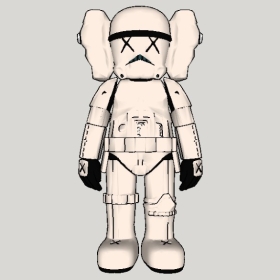 KAWS����Sketchup��ͼ��ʦģ��2022042552