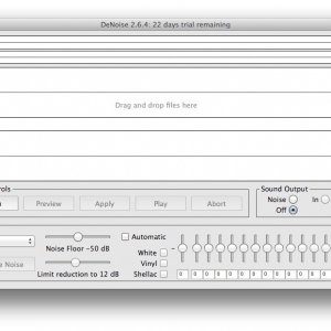 DeNoise 2.7.3 绿化版 Mac 声音文件降噪工具