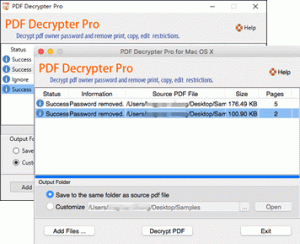 PDF Decrypter Pro for Mac 2.1.0 快速移除PDF密码或限制