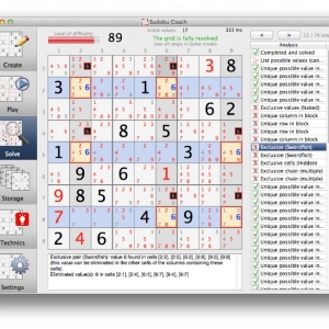 Sudoku Coach for mac 1.1.5 数独网格解决方案