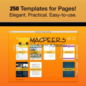 Templates for Pages 2.3 Mac Pages模板