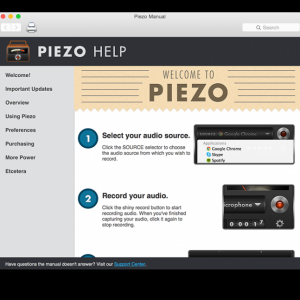Piezo for mac 1.2.9 专业的音频记录工具 绿化 录音