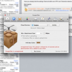 CargoLifter 1.3.12 – 自动将Email附件备份到网盘 绿化 免费下载