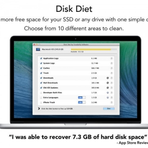 Disk Diet 5.1.1 – 让你的MAC获得更多的自由空间 最新绿化版