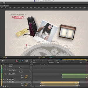 Adobe Edge Animate CC 2015.1 for mac 新型网页互动工具