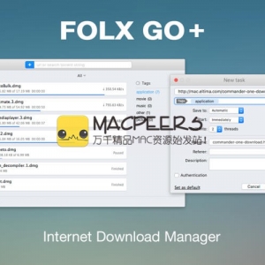 Folx GO+ 5.0 for Mac ?下载管理器和BitTorrent客户端