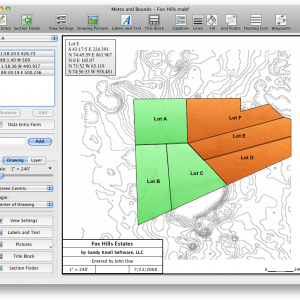 Metes and Bounds for mac 4.8.2 – 平方英尺和面积计算软件 最新绿化版