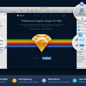 Sketch 3.4.4 绿化版 Mac 小巧却强大的矢量绘图软件
