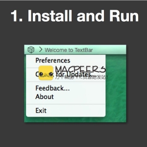 TextBar 1.10.19 for Mac 任何文本添加到菜单栏