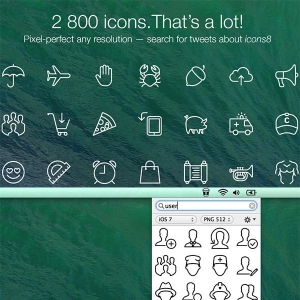 Icons8 App v5.0 Mac 设计师必备的图标素材神器