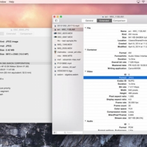 Invisor for Mac 3.5 有关视频的技术信息