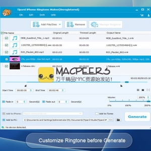 Tipard iPhone Ringtone Maker for mac 8.0.6 iPhone铃声制作工具