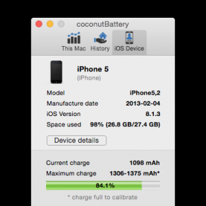 coconutBattery for Mac 3.2.1 Mac电池管理