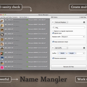 Name Mangler for mac 3.3.4 批量重命名工具