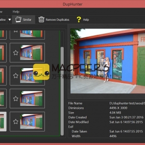Teorex DupHunter for mac 2.0 重复照片清理工具