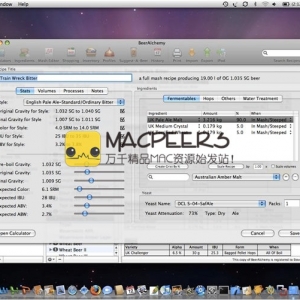 BeerAlchemy for mac 2.1.3 啤酒管理软件
