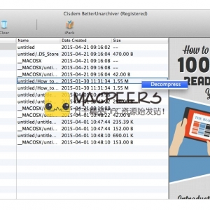 BetterUnarchiver 2.1.0 for Mac 解压缩部分或完全、预览和压缩文件