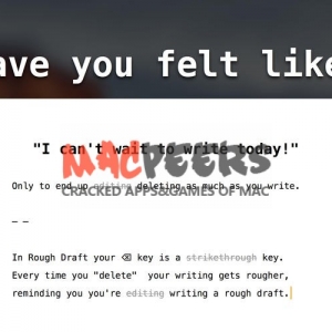 Rough Draft for Mac 1.5.2 专注于自己的想法表现