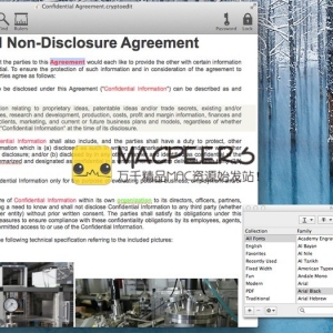 CryptoEdit for Mac 2.1.1 文档文件加密解决方案
