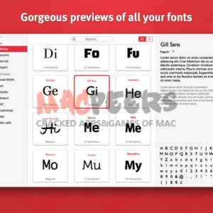 MAC字体库 2.6G 涵盖目前所有精品字体 配合1000 OpenType Fonts 满足你所有字体需求