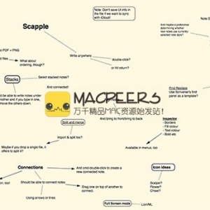 Scapple for Mac 1.2.0 头脑风暴 集思广益 脑图软件