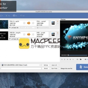 AnyMP4 AVCHD Converter for Mac 6.2.11 AVCHD转换器