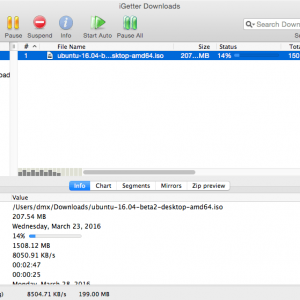 iGetter for mac 2.9.3 全功能的下载管理器和加速器