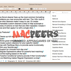 TextSoap for mac 8.0.1 灵活的文本编辑工具