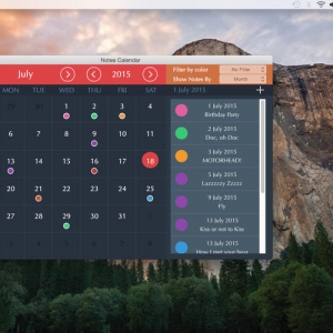 Notes Calendar for mac 1.0 – 简单和时尚的日历 最新绿化版